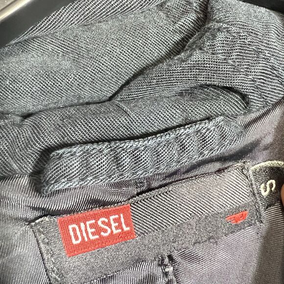 Vintage Y2K DIESEL Racing Biker Nylon Bomber Jacket Size Small Faded Avant Garde - Picture 13 of 14